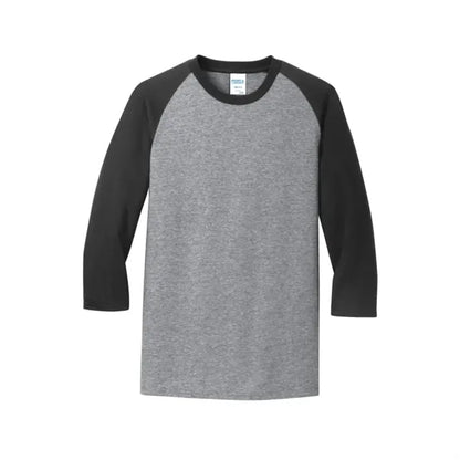 Port & Company Core Blend 3/4-Sleeve Raglan Tee.