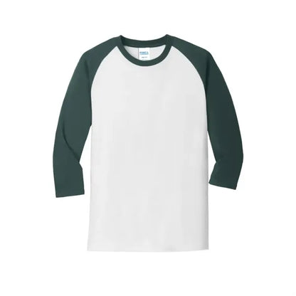 Port & Company Core Blend 3/4-Sleeve Raglan Tee.