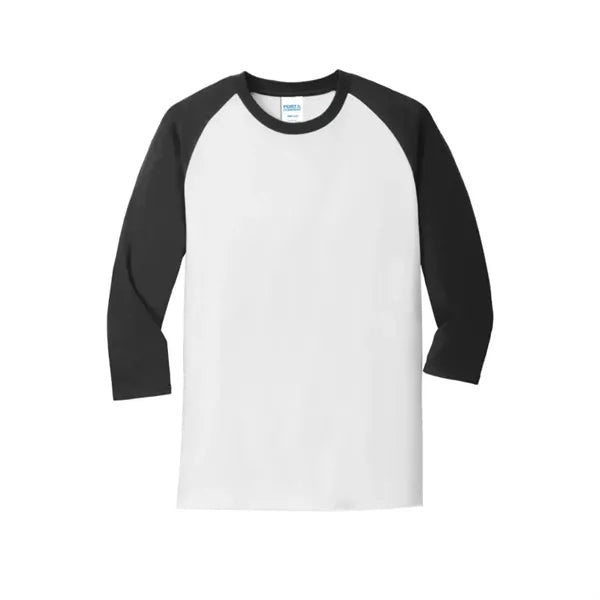Port & Company Core Blend 3/4-Sleeve Raglan Tee.
