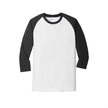 Port & Company Core Blend 3/4-Sleeve Raglan Tee.