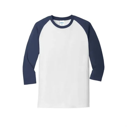 Port & Company Core Blend 3/4-Sleeve Raglan Tee.