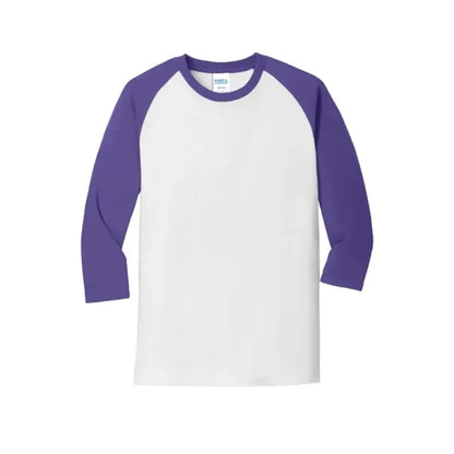 Port & Company Core Blend 3/4-Sleeve Raglan Tee.