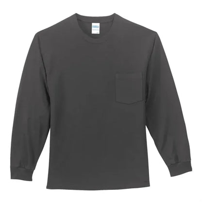 Port & Company Long Sleeve Essential Pocket Tee.