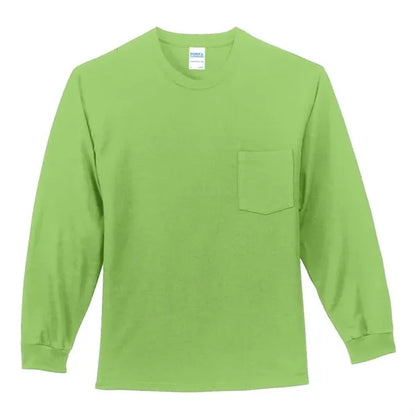 Port & Company Long Sleeve Essential Pocket Tee.