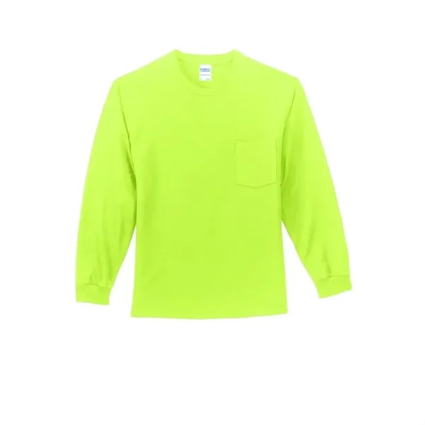 Port & Company Long Sleeve Essential Pocket Tee.