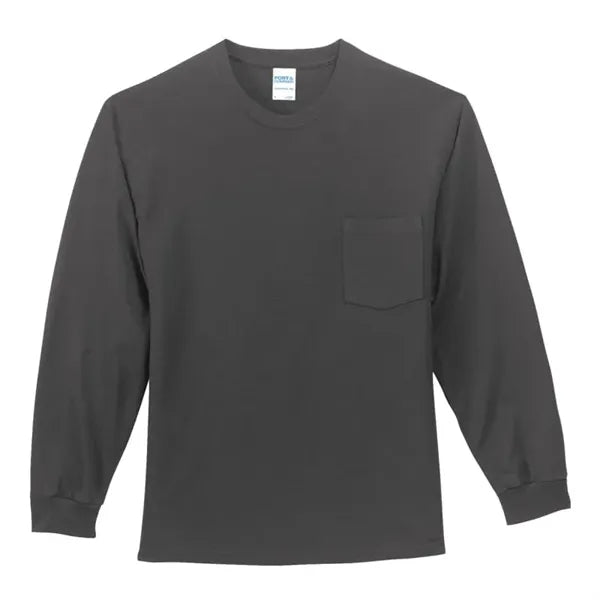 Port & Company Tall Long Sleeve Essential Pocket Tee.