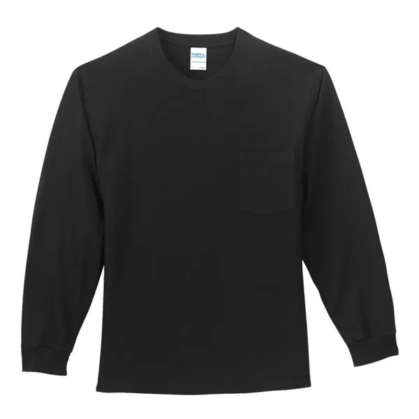 Port & Company Tall Long Sleeve Essential Pocket Tee.