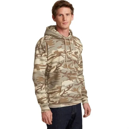 Port & Company Core Fleece Camo Pullover Hooded Sweatshirt.