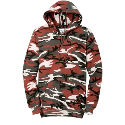 Port & Company Core Fleece Camo Pullover Hooded Sweatshirt.