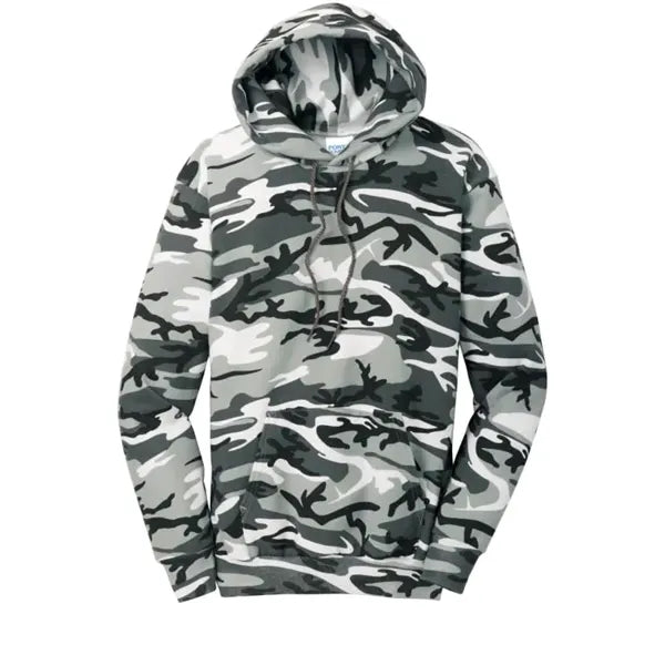 Port & Company Core Fleece Camo Pullover Hooded Sweatshirt.