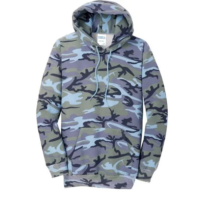 Port & Company Core Fleece Camo Pullover Hooded Sweatshirt.