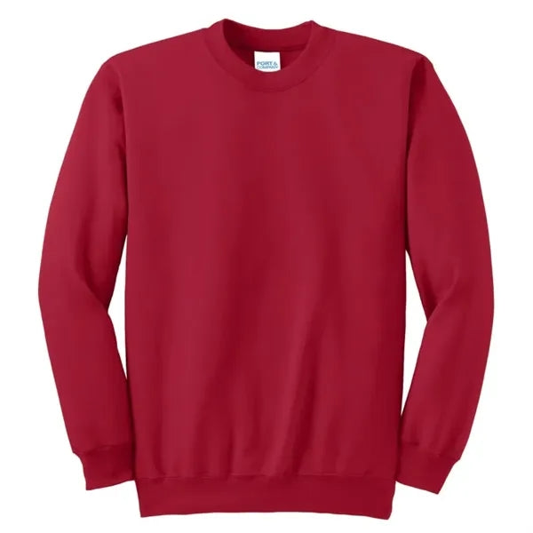 Port & Company Tall Essential Fleece Crewneck Sweatshirt.