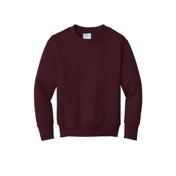 Port & Company Youth Core Fleece Crewneck Sweatshirt.