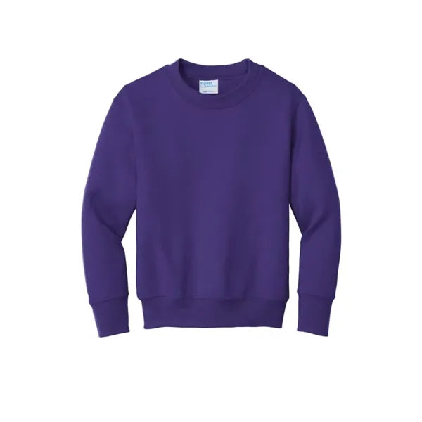 Port & Company Youth Core Fleece Crewneck Sweatshirt.