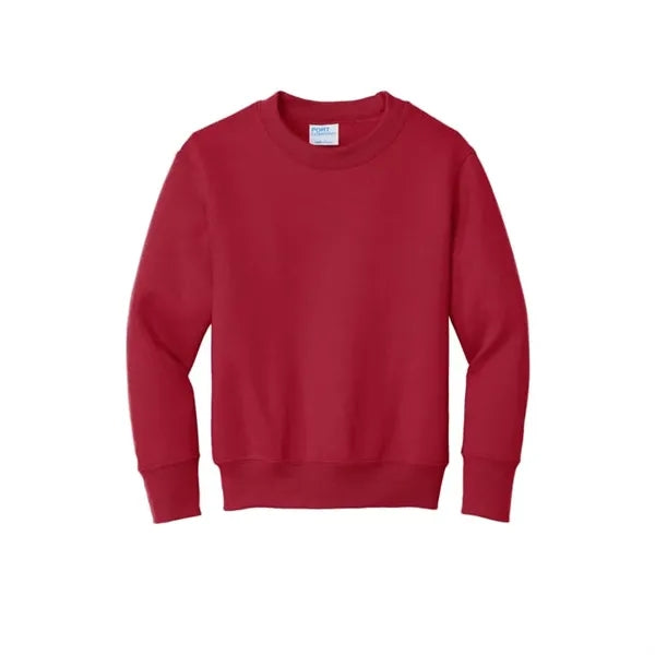Port & Company Youth Core Fleece Crewneck Sweatshirt.