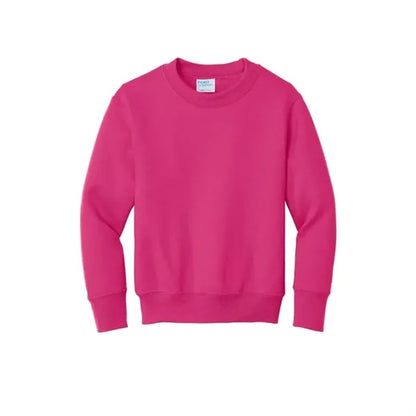 Port & Company Youth Core Fleece Crewneck Sweatshirt.