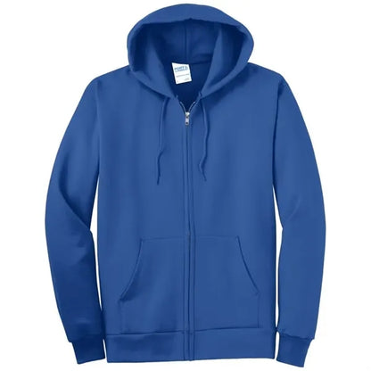 Port & Company Essential Fleece Full-Zip Hooded Sweatshirt.