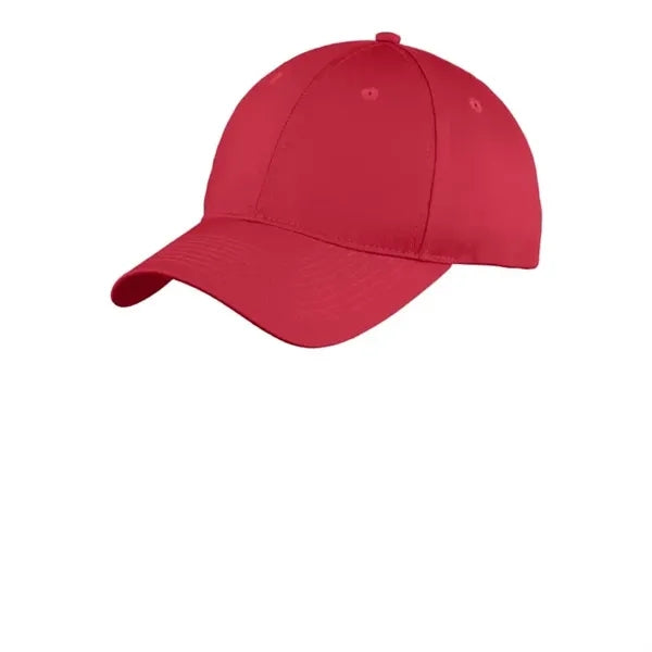 Port & Company Youth Six-Panel Unstructured Twill Cap.