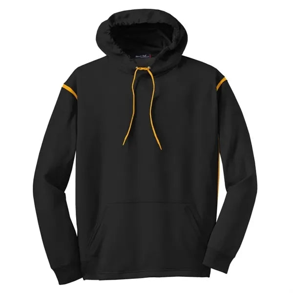 Sport-Tek Tech Fleece Colorblock Hooded Sweatshirt.