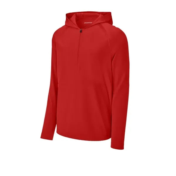 Sport-Tek Repeat 1/2-Zip Long Sleeve Hooded Jacket
