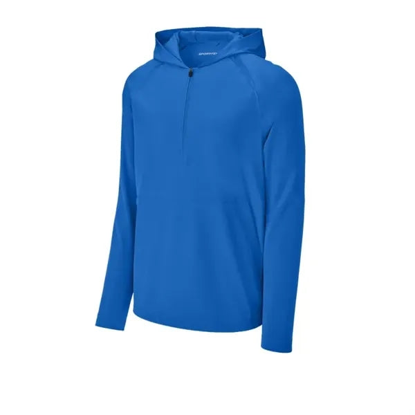 Sport-Tek Repeat 1/2-Zip Long Sleeve Hooded Jacket