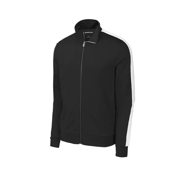 Sport-Tek Tricot Sleeve Stripe Track Jacket.