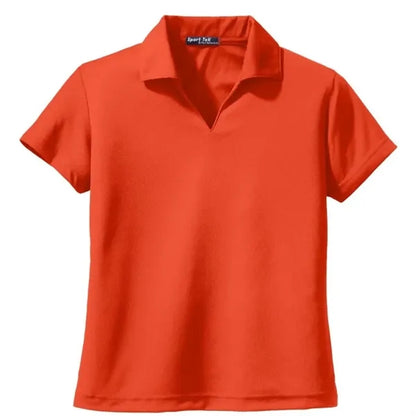 Sport-Tek Women's Dri-Mesh V-Neck Polo.