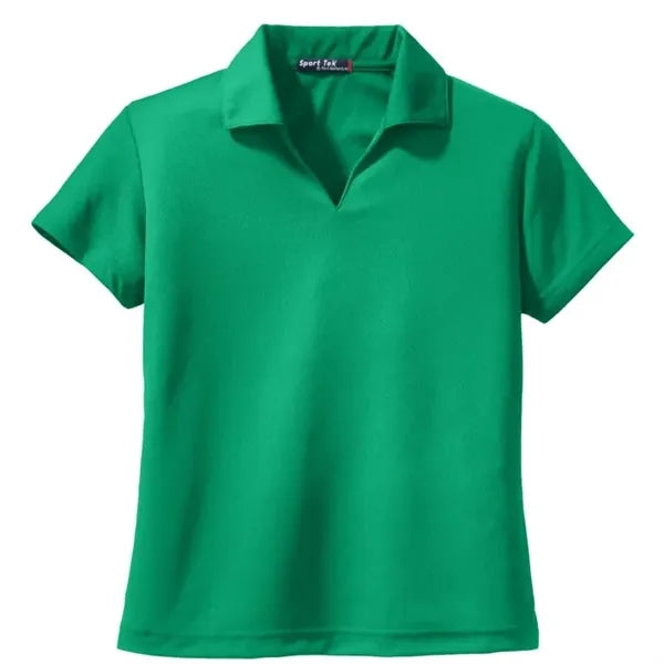 Sport-Tek Women's Dri-Mesh V-Neck Polo.