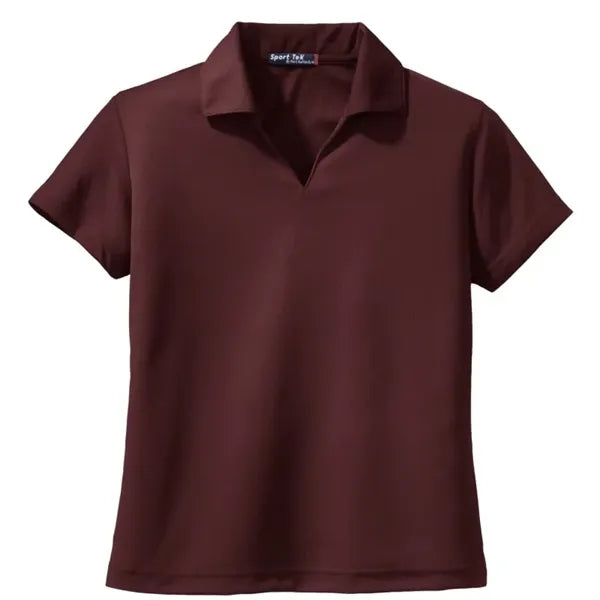 Sport-Tek Women's Dri-Mesh V-Neck Polo.