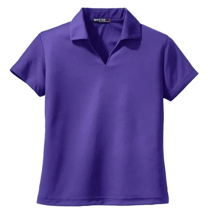 Sport-Tek Women's Dri-Mesh V-Neck Polo.
