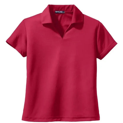 Sport-Tek Women's Dri-Mesh V-Neck Polo.