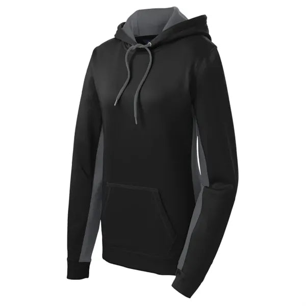 Sport-Tek Women's Sport-Wick Fleece Colorblock Hooded Pul...