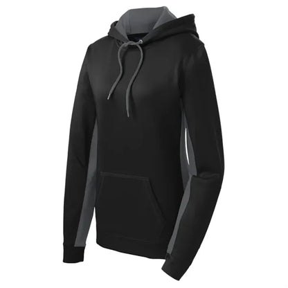 Sport-Tek Women's Sport-Wick Fleece Colorblock Hooded Pul...