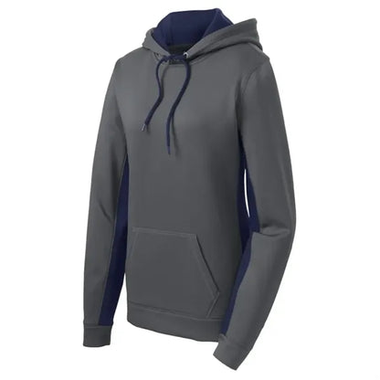 Sport-Tek Women's Sport-Wick Fleece Colorblock Hooded Pul...