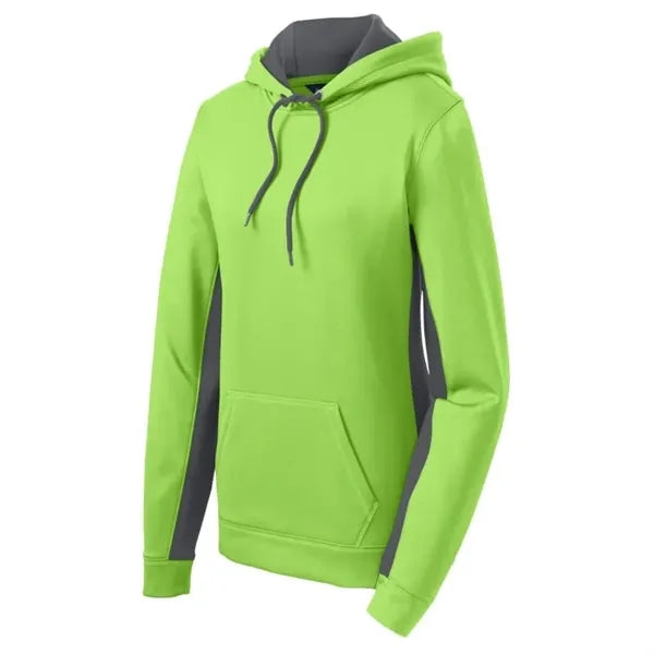 Sport-Tek Women's Sport-Wick Fleece Colorblock Hooded Pul...
