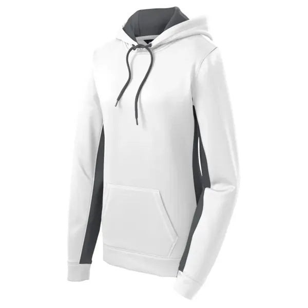 Sport-Tek Women's Sport-Wick Fleece Colorblock Hooded Pul...