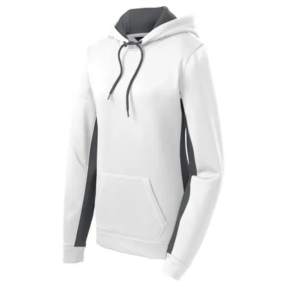 Sport-Tek Women's Sport-Wick Fleece Colorblock Hooded Pul...