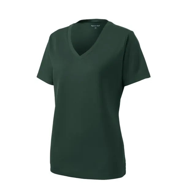 Sport-Tek Women's PosiCharge RacerMesh V-Neck Tee.