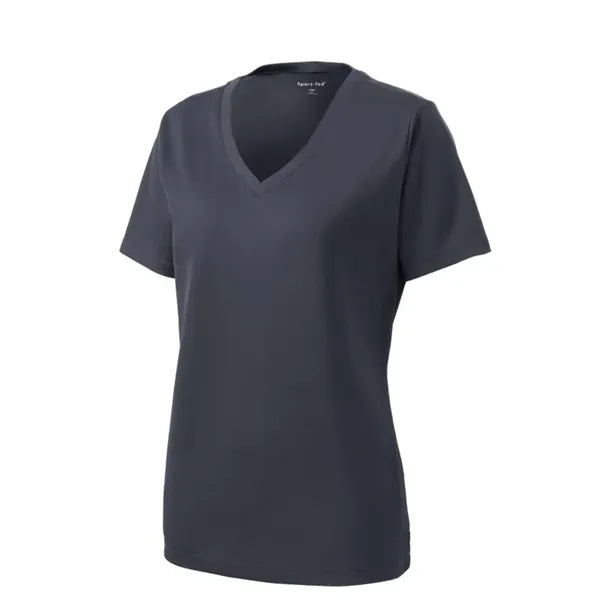 Sport-Tek Women's PosiCharge RacerMesh V-Neck Tee.