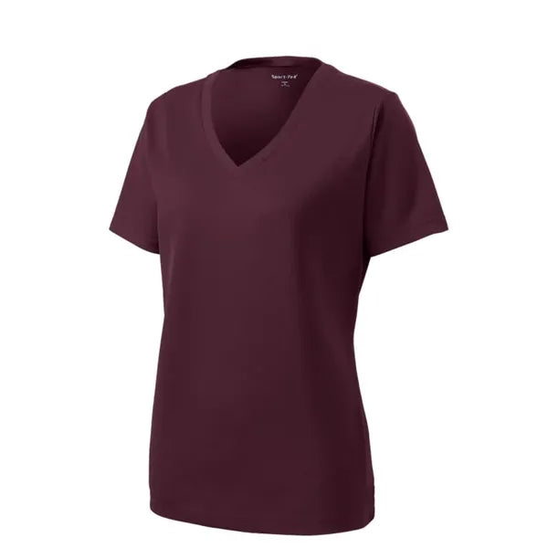 Sport-Tek Women's PosiCharge RacerMesh V-Neck Tee.