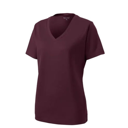 Sport-Tek Women's PosiCharge RacerMesh V-Neck Tee.