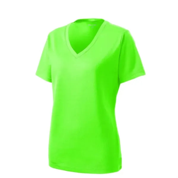 Sport-Tek Women's PosiCharge RacerMesh V-Neck Tee.