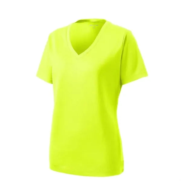Sport-Tek Women's PosiCharge RacerMesh V-Neck Tee.