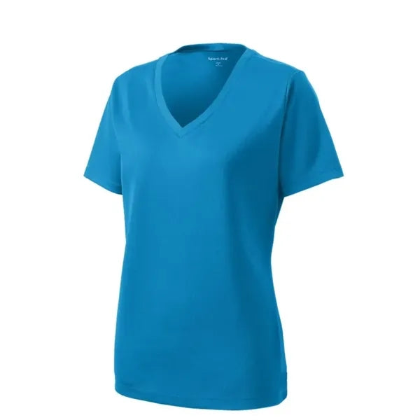 Sport-Tek Women's PosiCharge RacerMesh V-Neck Tee.