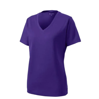 Sport-Tek Women's PosiCharge RacerMesh V-Neck Tee.