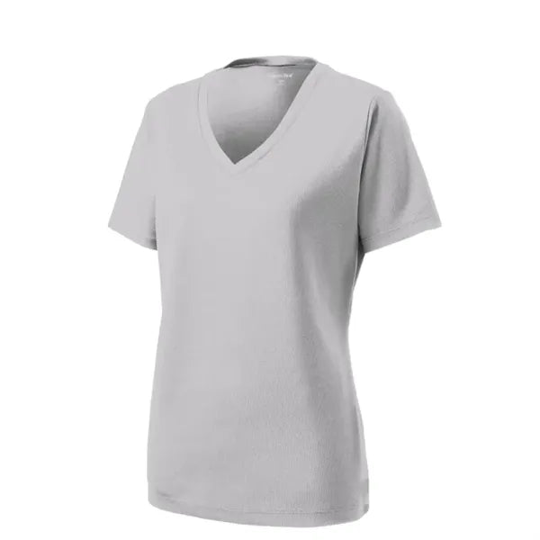 Sport-Tek Women's PosiCharge RacerMesh V-Neck Tee.