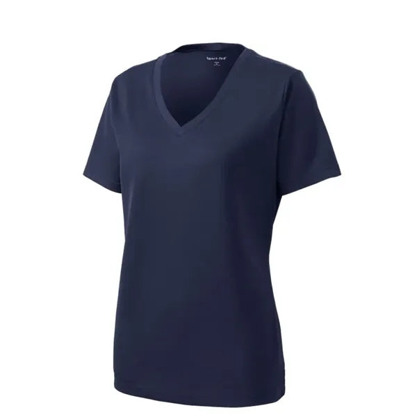 Sport-Tek Women's PosiCharge RacerMesh V-Neck Tee.
