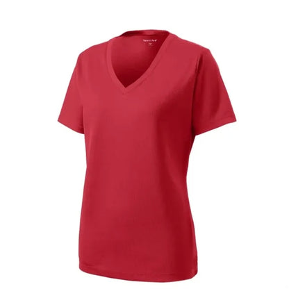 Sport-Tek Women's PosiCharge RacerMesh V-Neck Tee.