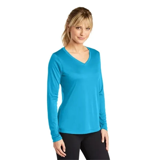 Sport-Tek Women's Long Sleeve PosiCharge Competitor V-Nec...