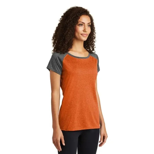 Sport-Tek Women's Heather-On-Heather Contender Scoop Neck...